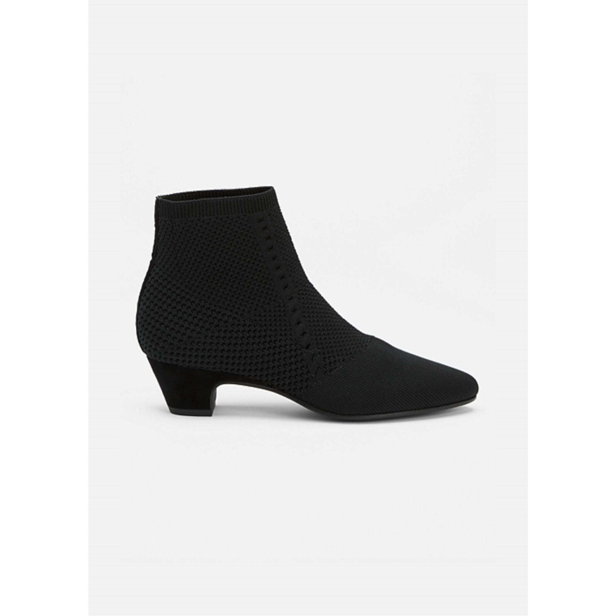 New Eileen Fisher Women's Purl Stretch Bootie In Black